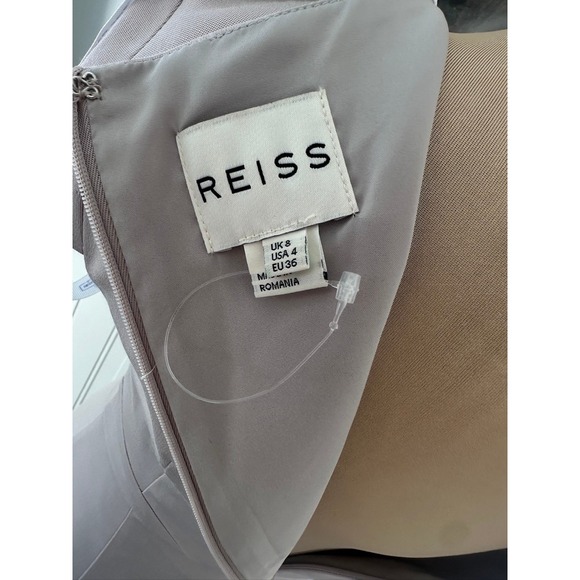 REISS Lorraine Asymmetrical Neck Cutout Sheath Dress Size 4 UK 8 EU 36 - Picture 4 of 6